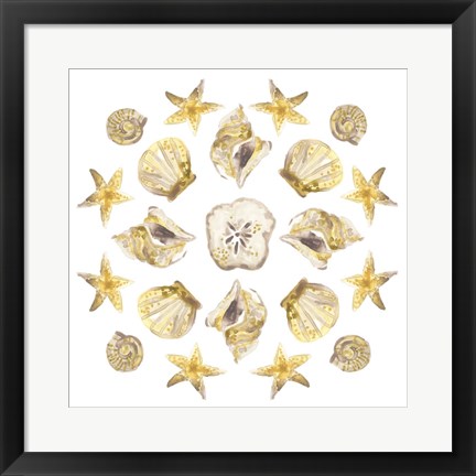 Framed Seaside Kaleidoscope III Print