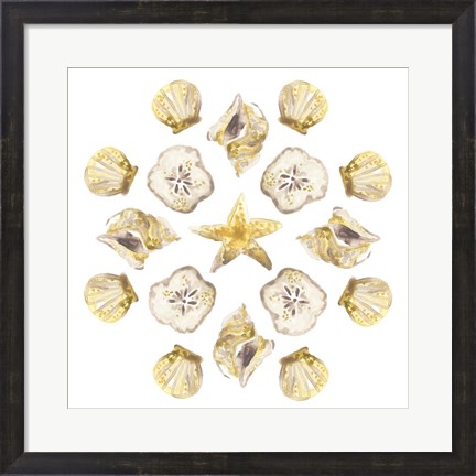 Framed Seaside Kaleidoscope IV Print