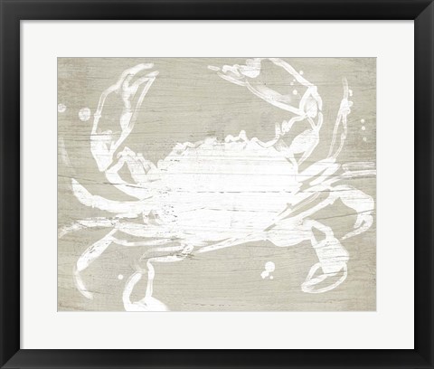 Framed Weathered Crab I Print