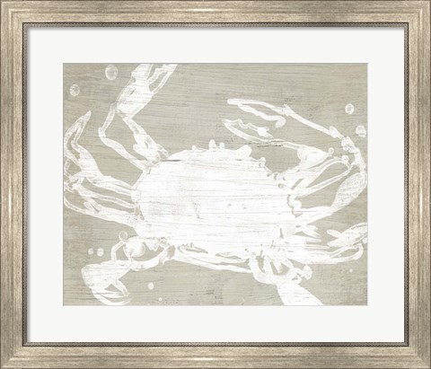 Framed Weathered Crab II Print