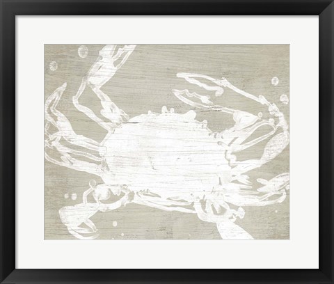 Framed Weathered Crab II Print