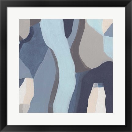 Framed Blue Chrysalis III Print