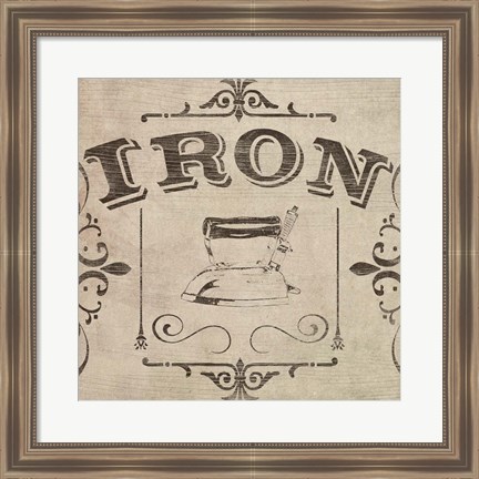 Framed Vintage Laundry Signs VI Print