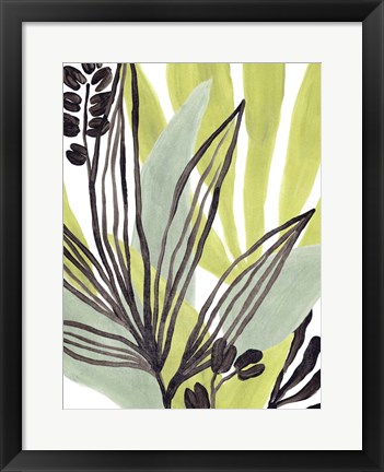 Framed Tropical Collage III Print