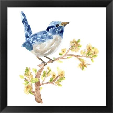 Framed Springtime Songbirds I Print