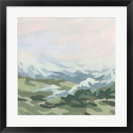 Framed Snowcapped Vista II Print