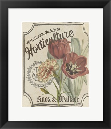 Framed Vintage Seed Packets I Print