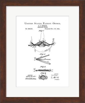 Framed Bath Time Patents II Print