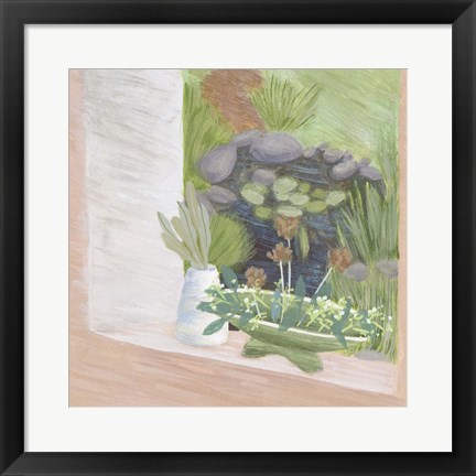 Framed Window Plants II Print