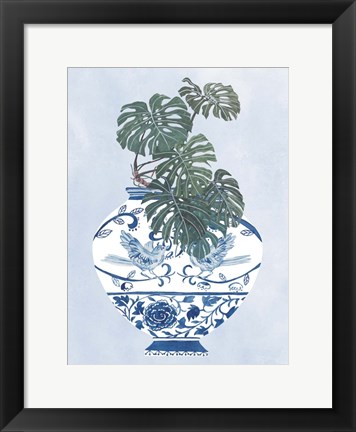 Framed Moonlight Vase II Print