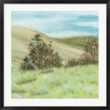 Framed Hill Lines IV Print