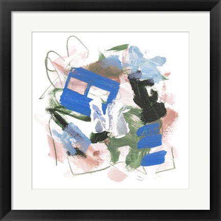 Framed Sea Square II Print