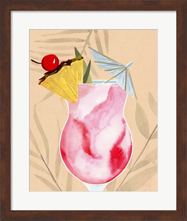 Framed Tropical Cocktail II Print