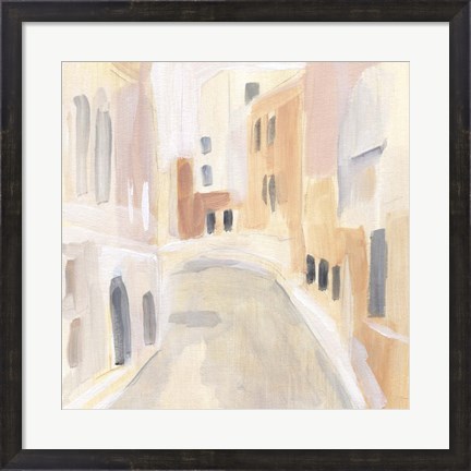 Framed Pastel Streets II Print