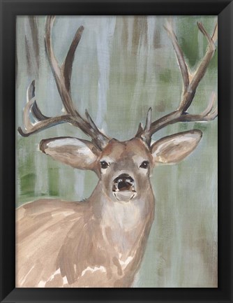 Framed Roaming Buck I Print