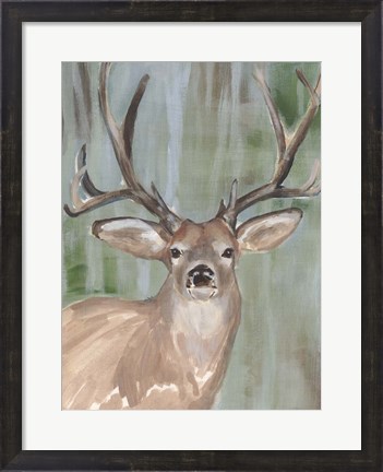 Framed Roaming Buck I Print