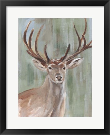 Framed Roaming Buck II Print