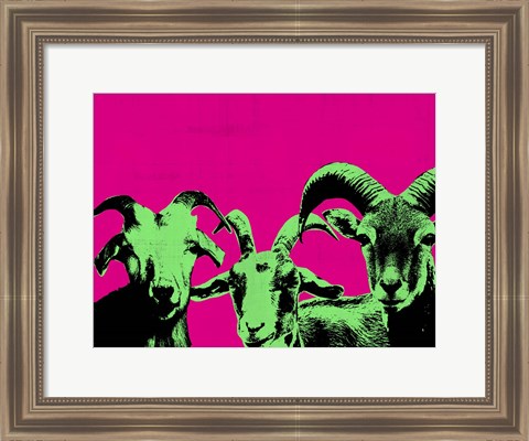 Framed Pop Art Farm II Print