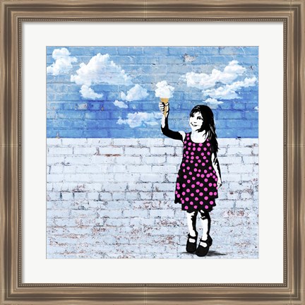 Framed Sky Cream Print