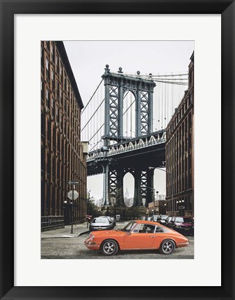 Framed By the Manhattan Bridge Print