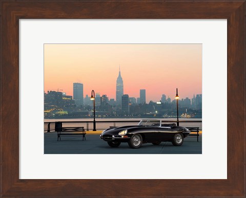 Framed Vintage Spyder in NYC Print