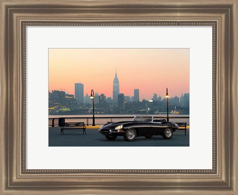 Framed Vintage Spyder in NYC Print