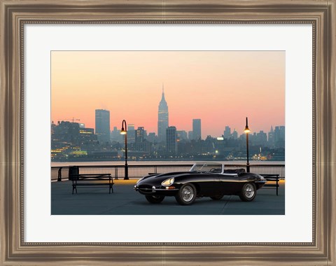 Framed Vintage Spyder in NYC Print