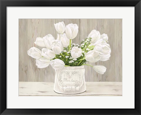 Framed Country Bouquet (neutral) Print