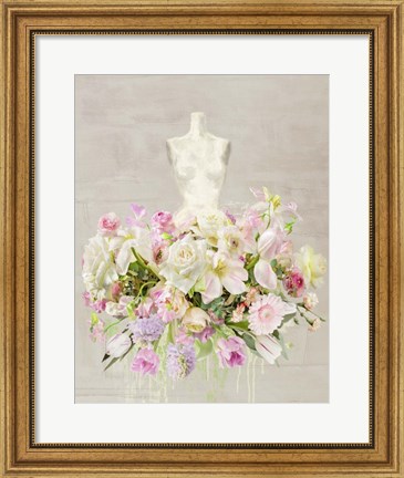 Framed Dressed in Flowers I Print