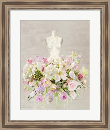 Framed Dressed in Flowers I Print