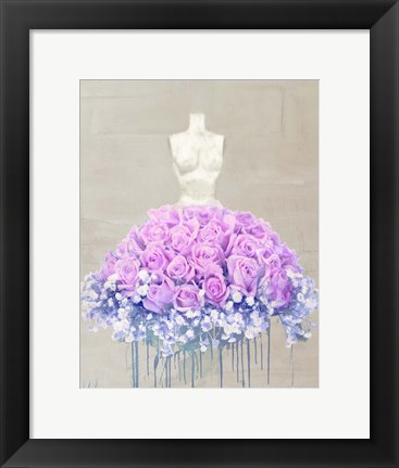 Framed Dressed in Flowers II Print