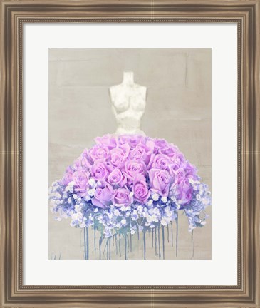 Framed Dressed in Flowers II Print