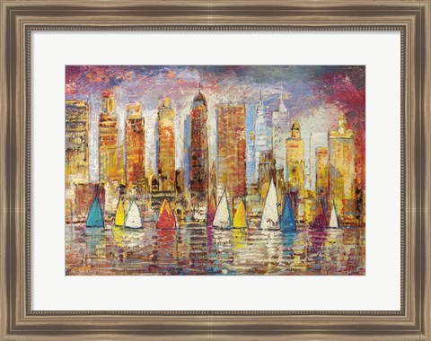 Framed Vele a New York Print