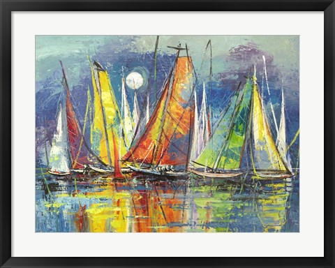 Framed Regata Notturna Print