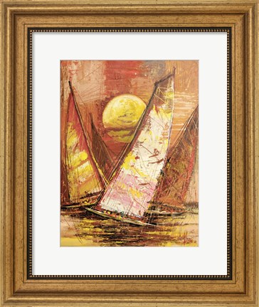 Framed Regata al Tramonto II Print