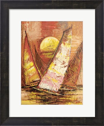 Framed Regata al Tramonto II Print