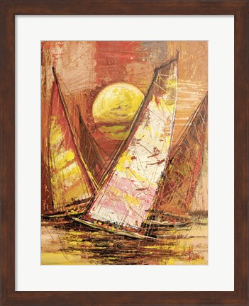 Framed Regata al Tramonto II Print