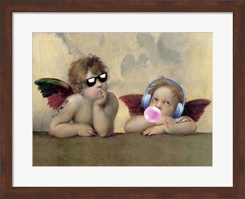 Framed Leisure Time, Angels Print