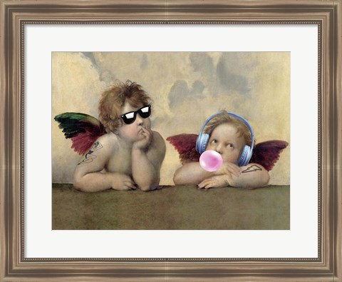 Framed Leisure Time, Angels Print