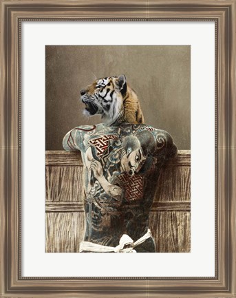 Framed Traditional Tattoo II Print