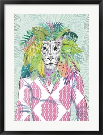 Framed King of the Jungle Print