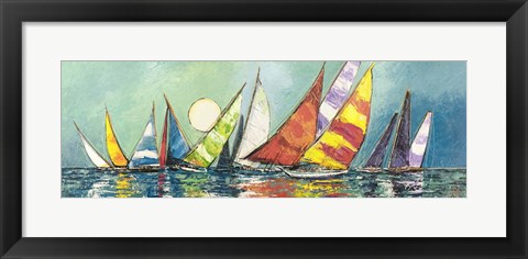 Framed Regata al Chiar di Luna I Print