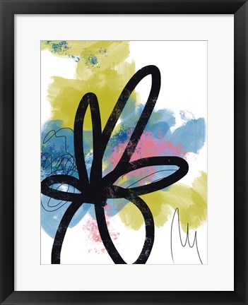 Framed Pop Flower No. 1 Print