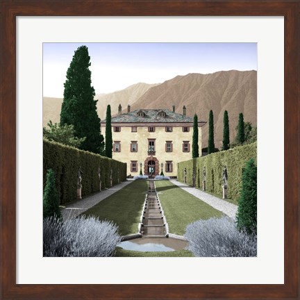 Framed Villa Balbiano No. 3 Print