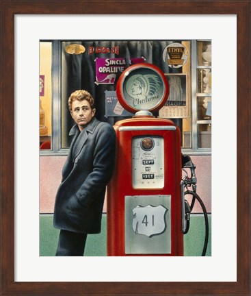 Framed James Dean PG Print