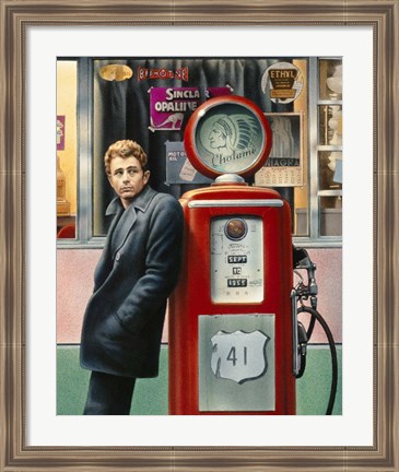 Framed James Dean PG Print