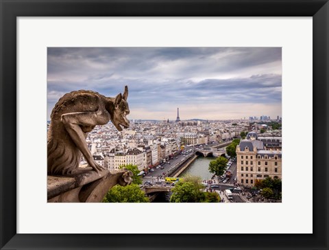 Framed Guardian of the City I Print