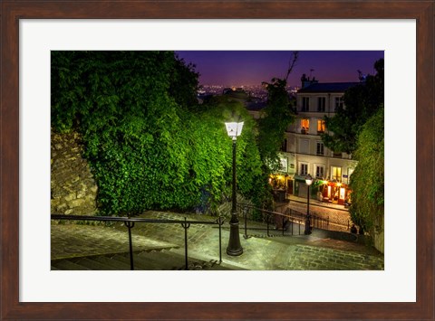 Framed Montmartre Steps Print