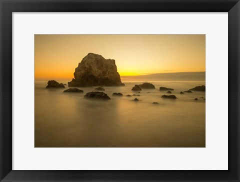 Framed Mendocino Coast Meditation Print