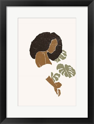 Framed Boho Monstera Leaves I Print